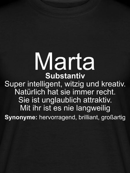 Name Definition Marta