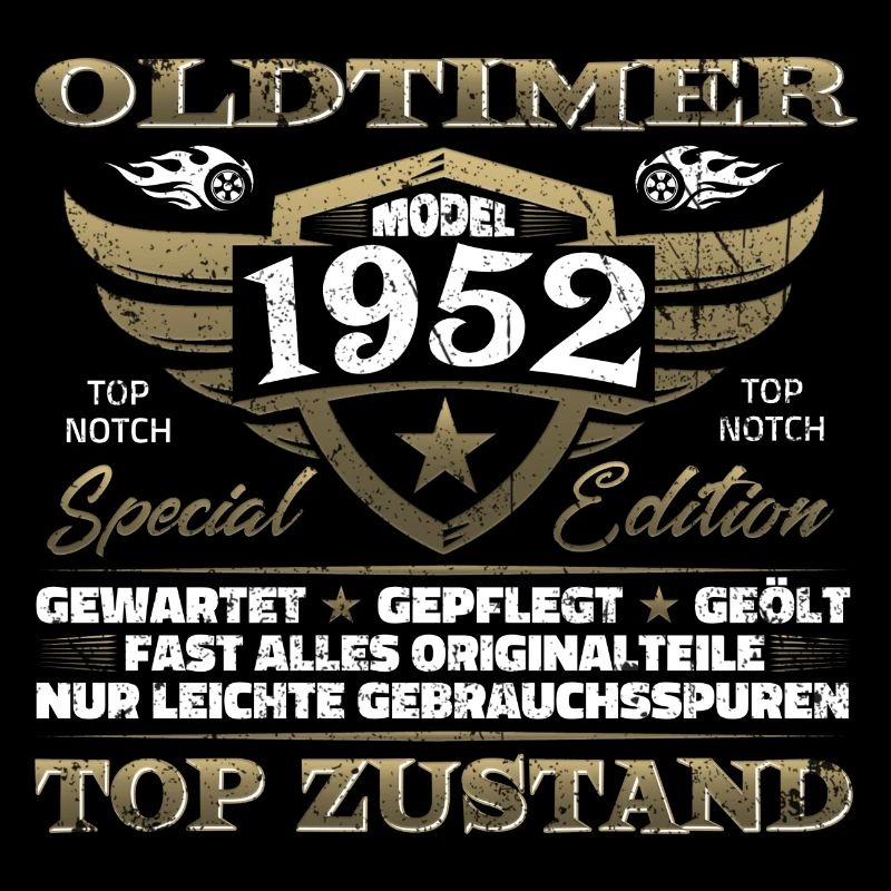 Oldtimer 1952 Baujahr – Vintage Retro Geburtstag