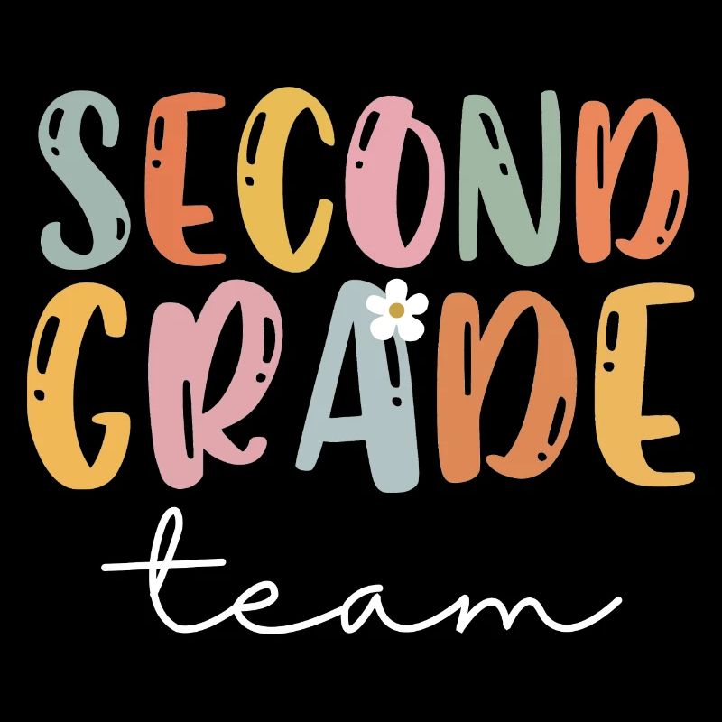 Team Second Grade 2nd Grade School Lehrer Geschenk