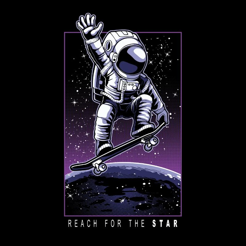 Cadeau de l'espace Skateboard Skater astronaute