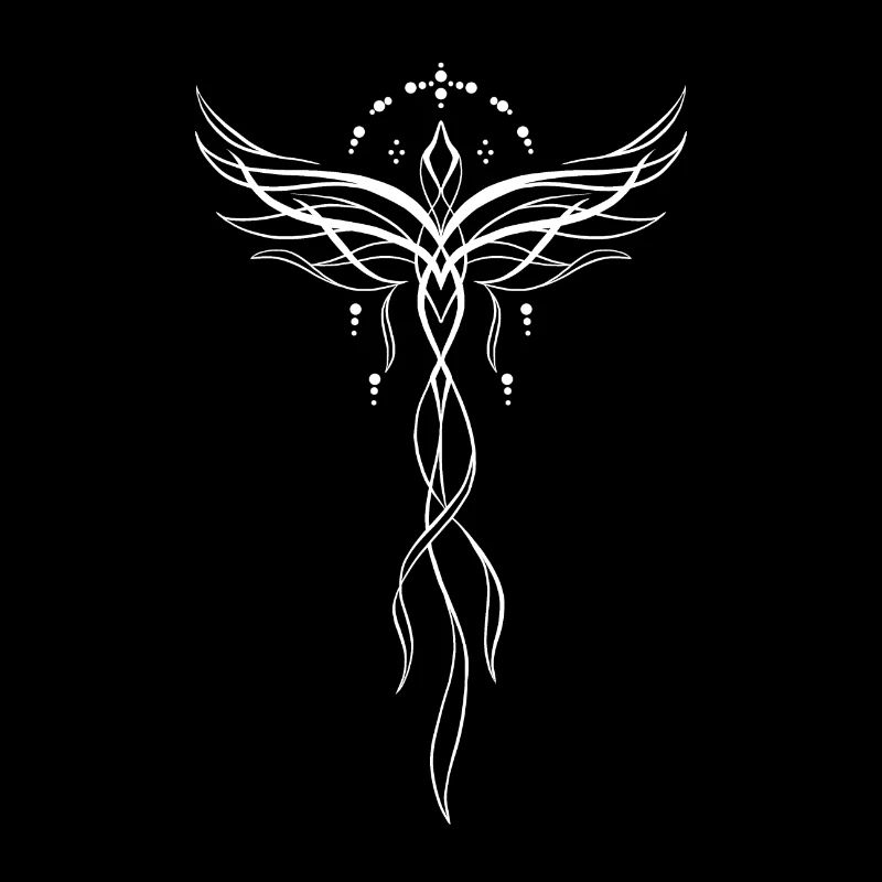 Phoenix ornamental drawing