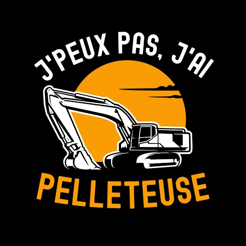Humour pelleteuse construction chantier