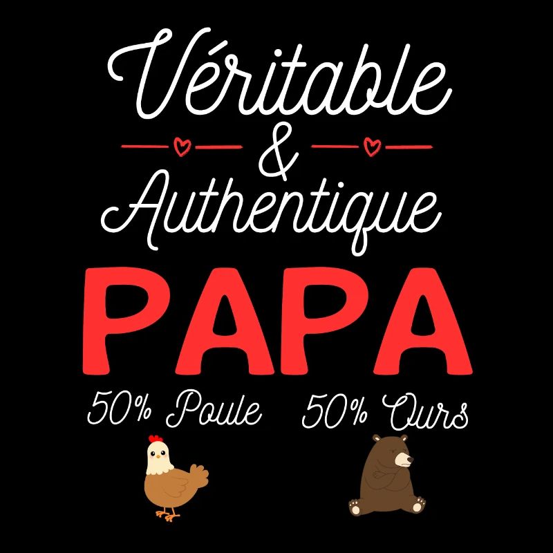 Papa moitié poule moitié ours