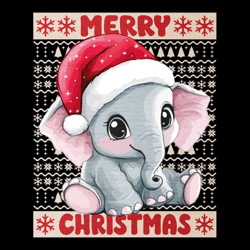 Eléphant Moche Noël Noël Doux