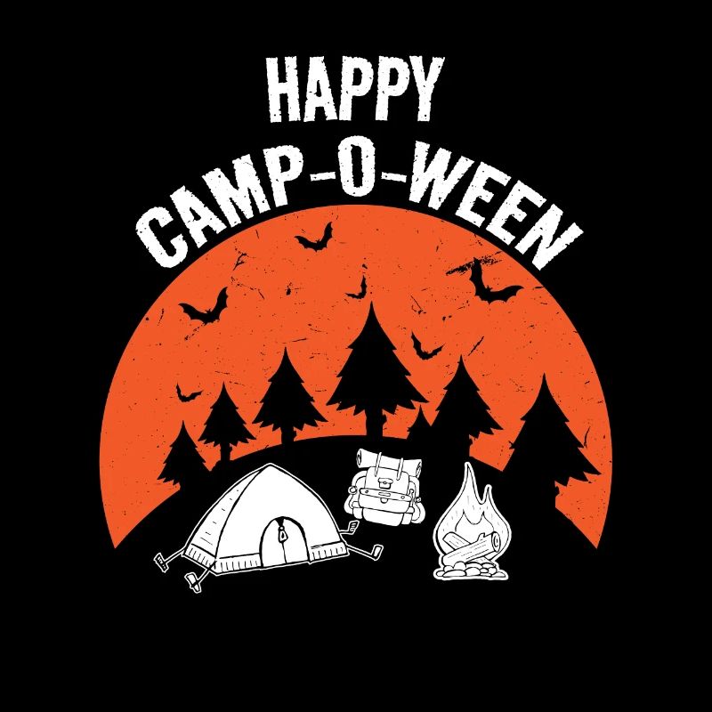Happy Camp O Ween Pumpkin, Camping