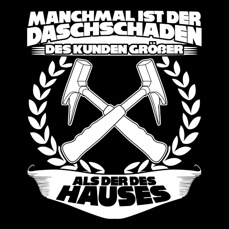 Dachdecker Witz mit Dachschaden