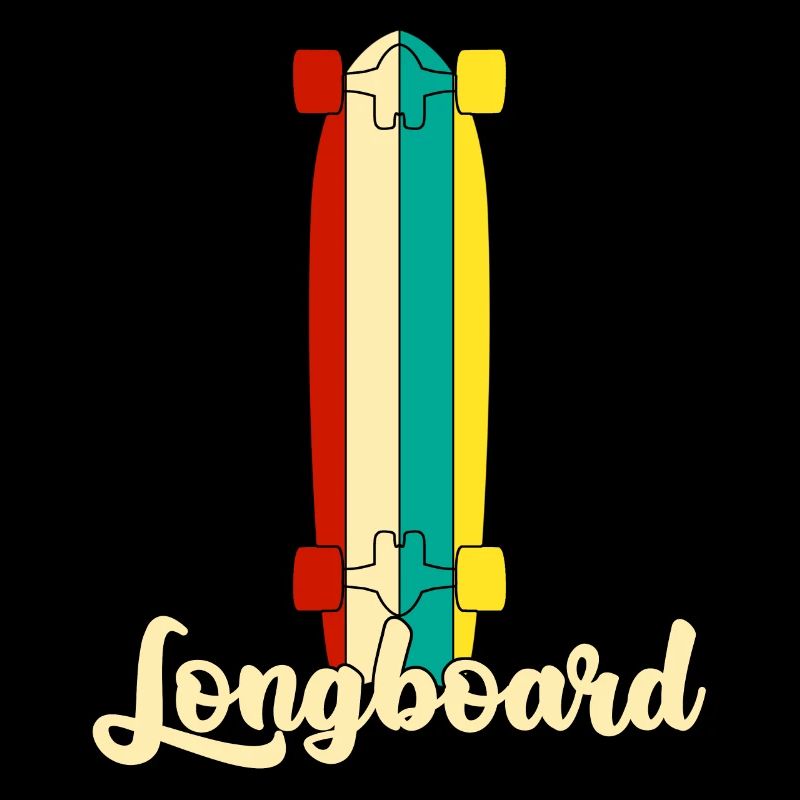 Longboard Longboarding Retro Longboarder