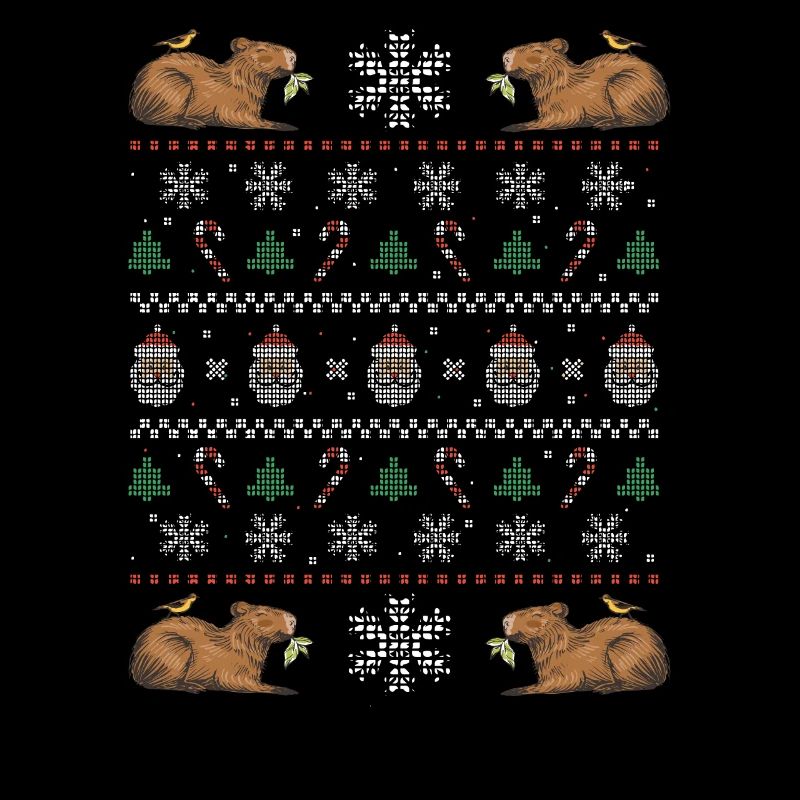 Christmas Capybara Winter Capybara Snow