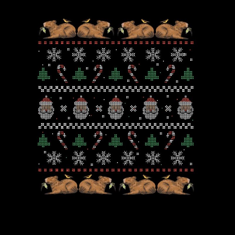 Christmas Capybara Winter Capybara Snow