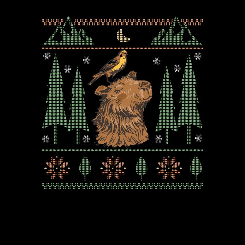 Capybara Snow Christmas Capybara Winter