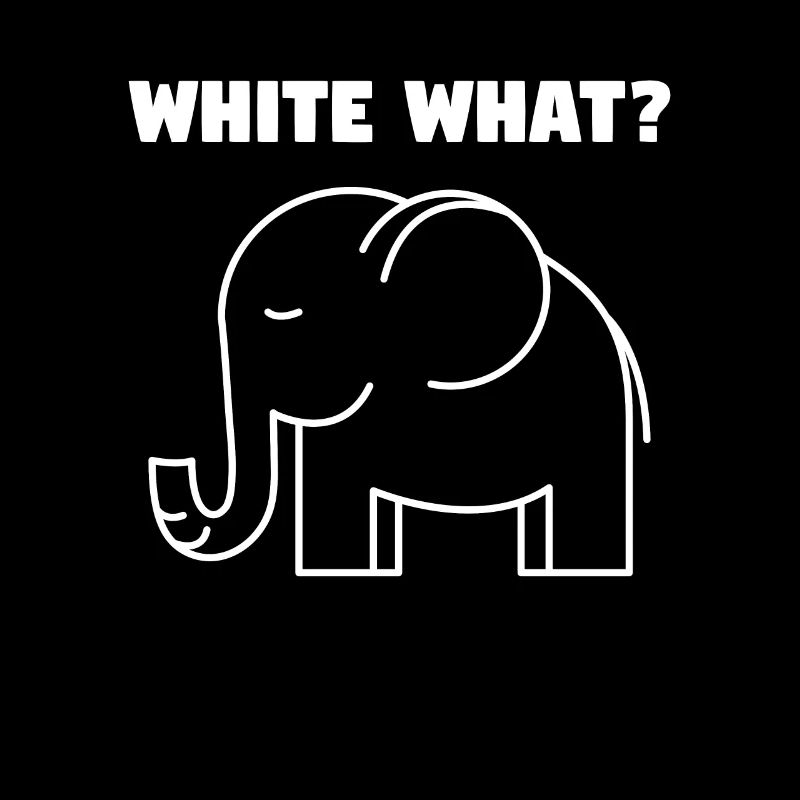 Éléphant blanc cadeau bureau Noël collègues