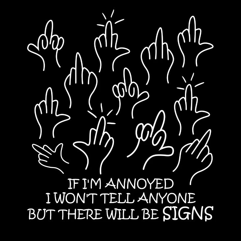 Middle Fingers Misanthrope Sarcasm