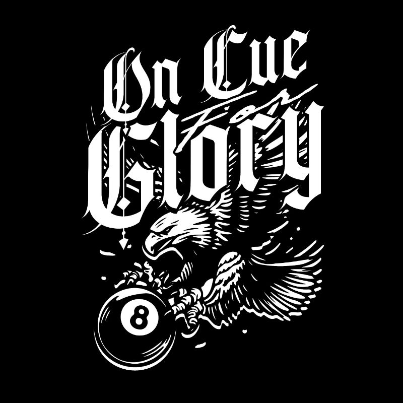 8-Ball Billiards On Cue Glory