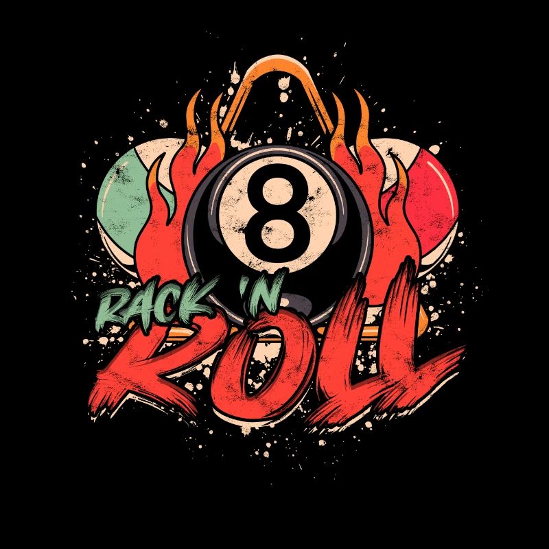 8-Ball Billiard Rack'n Roll