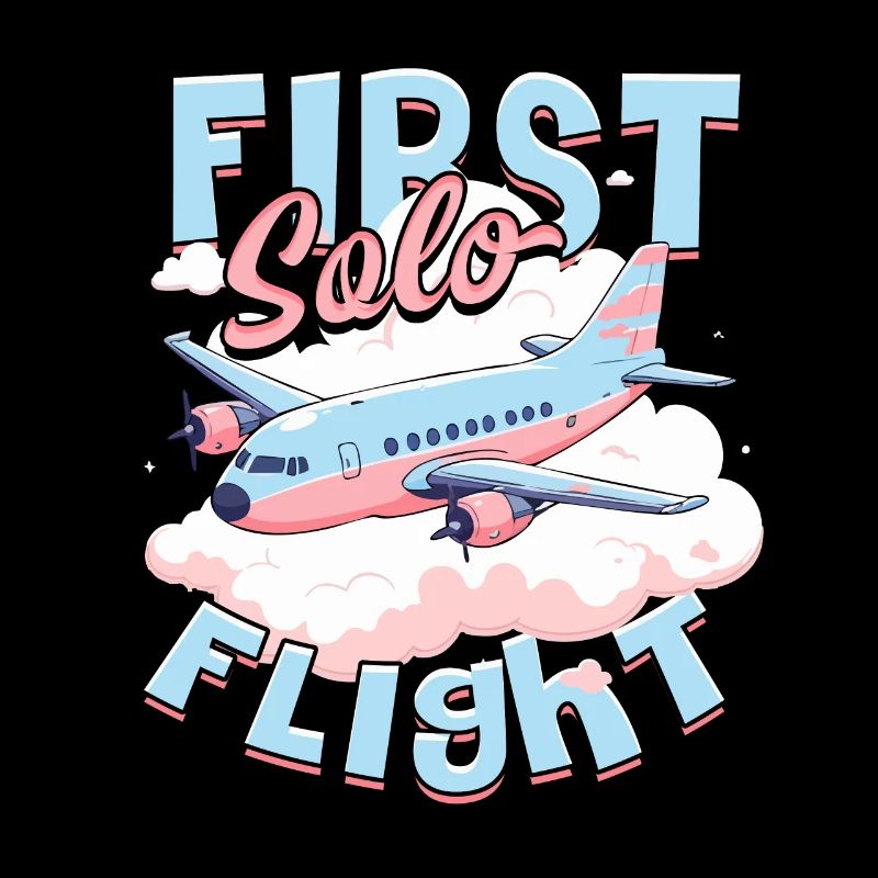 Erster Alleinflug Pilot First Solo Flight