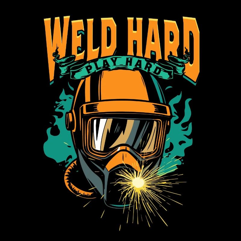 Welder Welding Professional Weld Hard Play Hard