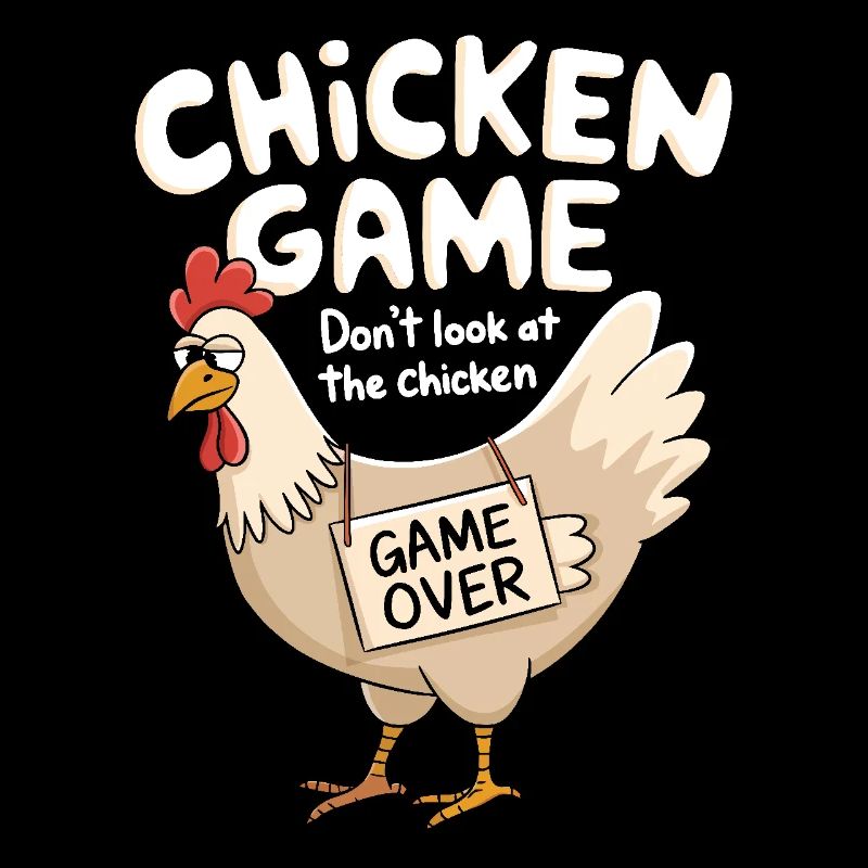 Jeu de poulet Ne regardez pas le poulet