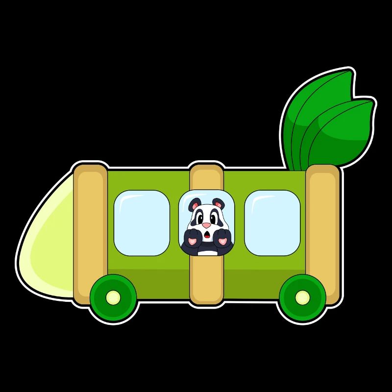 Scuolabus Panda Bamboo