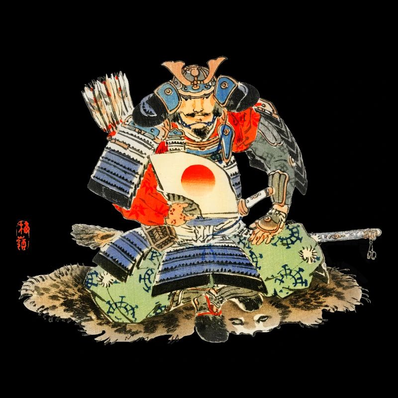 Samouraï par Kōno Bairei