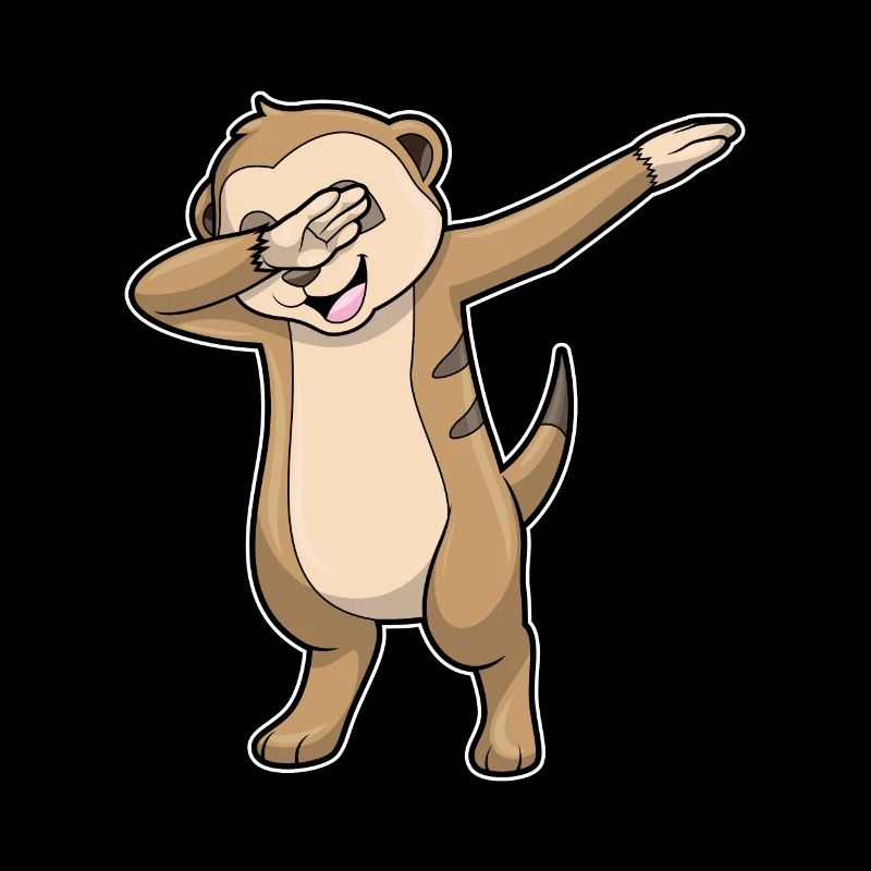 Suricate au hip hop danse Dab