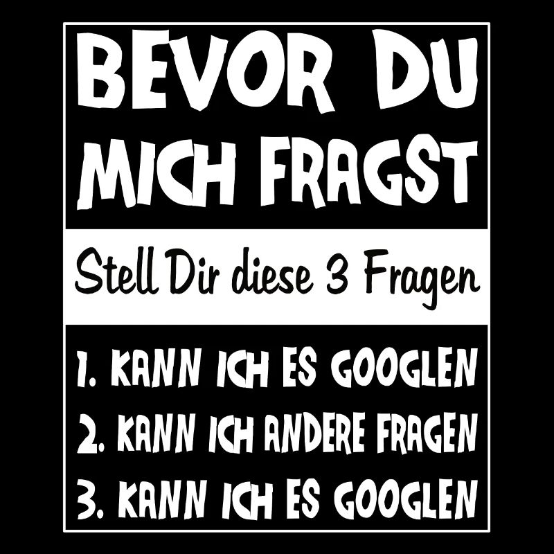 Bevor du mich frgst Spruch Geschenk