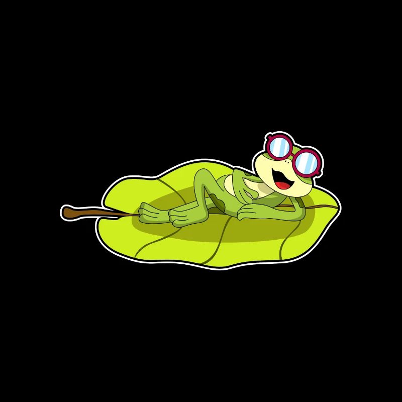 Grenouille avec lunettes de soleil