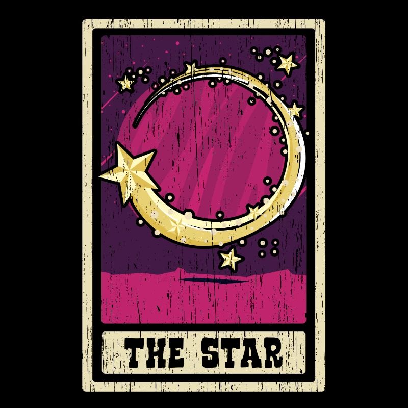La divination du chaman de la carte de tarot étoilé