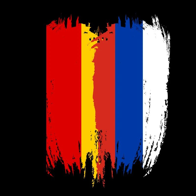 Allemagne Drapeau Russie