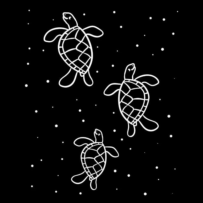 Cute turtle swim cute