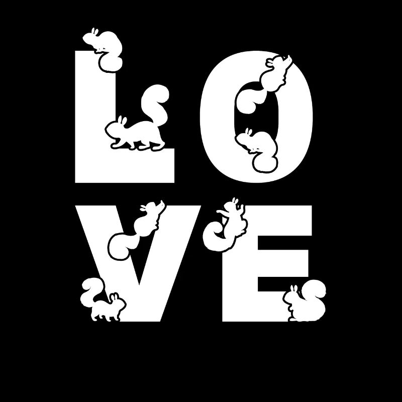 Écureuil AMOUR Mignon Écureuil