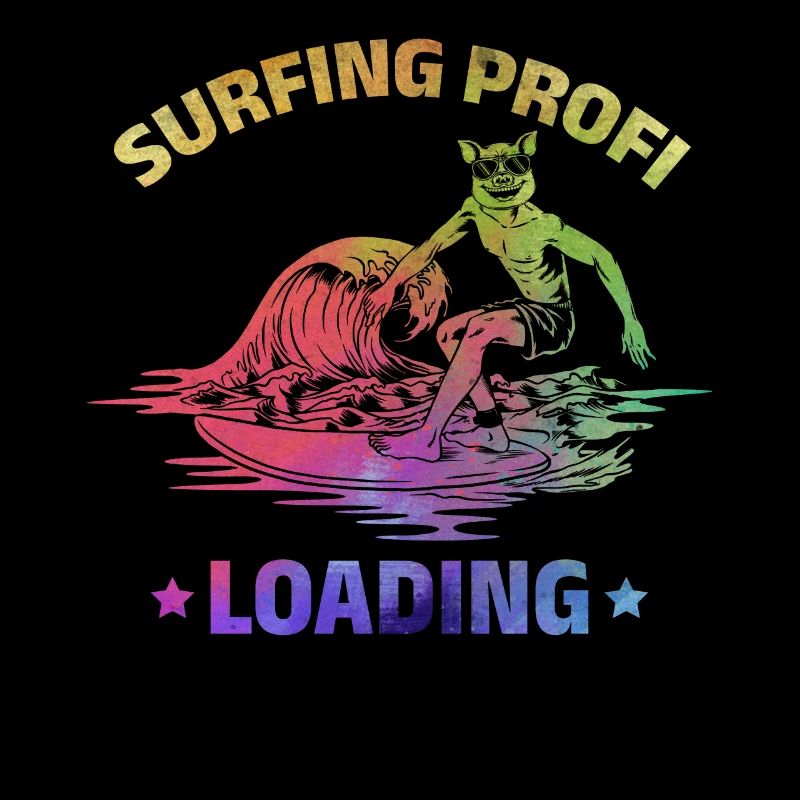 Surfer Surfing Profi Loading Lustiges Surfen