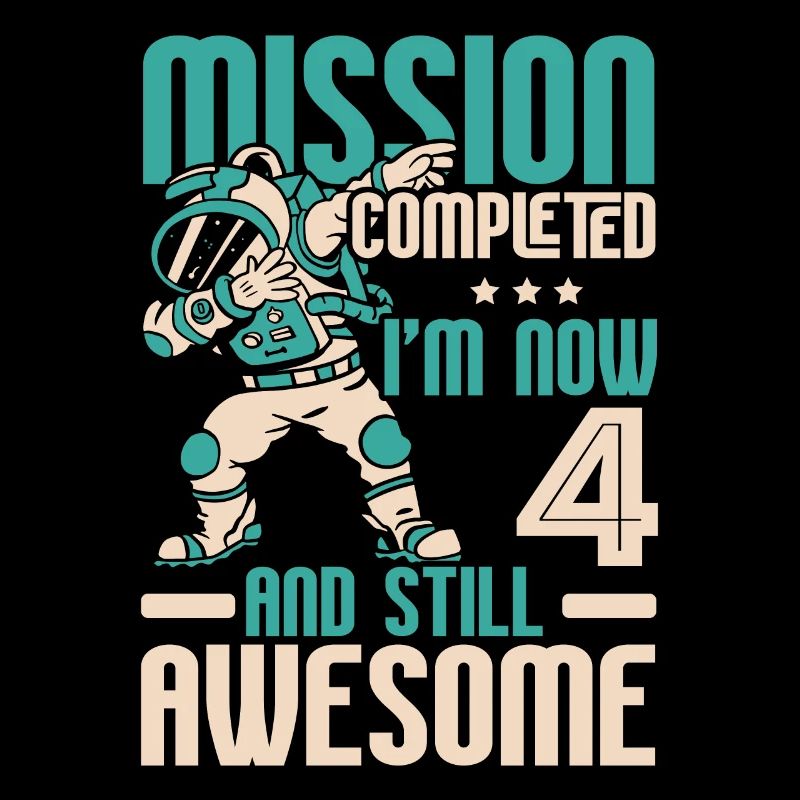 Mission Complete I'm Now 4 Birthday Celebration