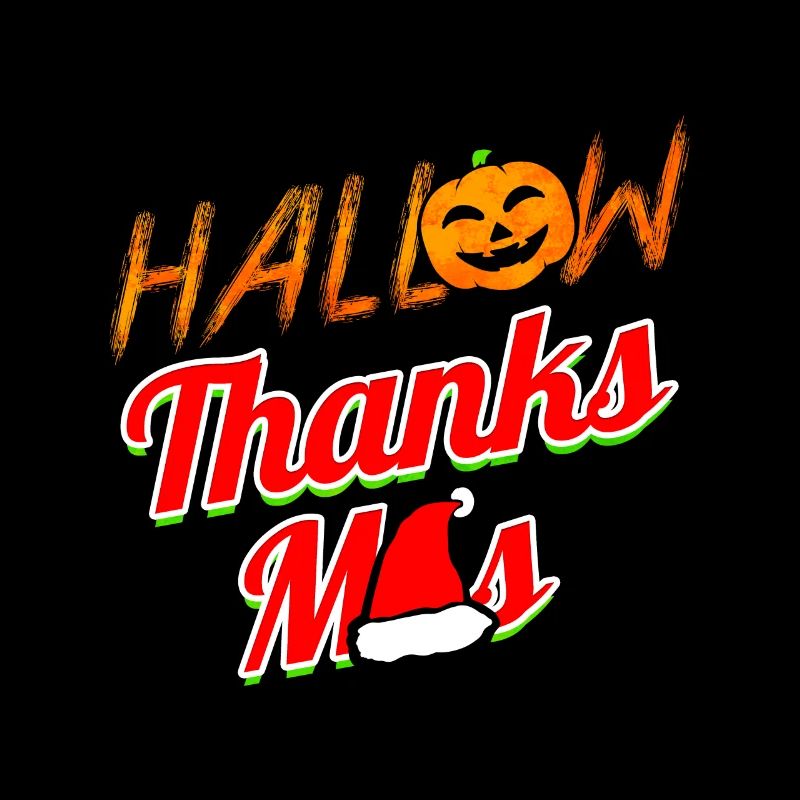Hallow Thanks Mas Pumpkin Noël Halloween