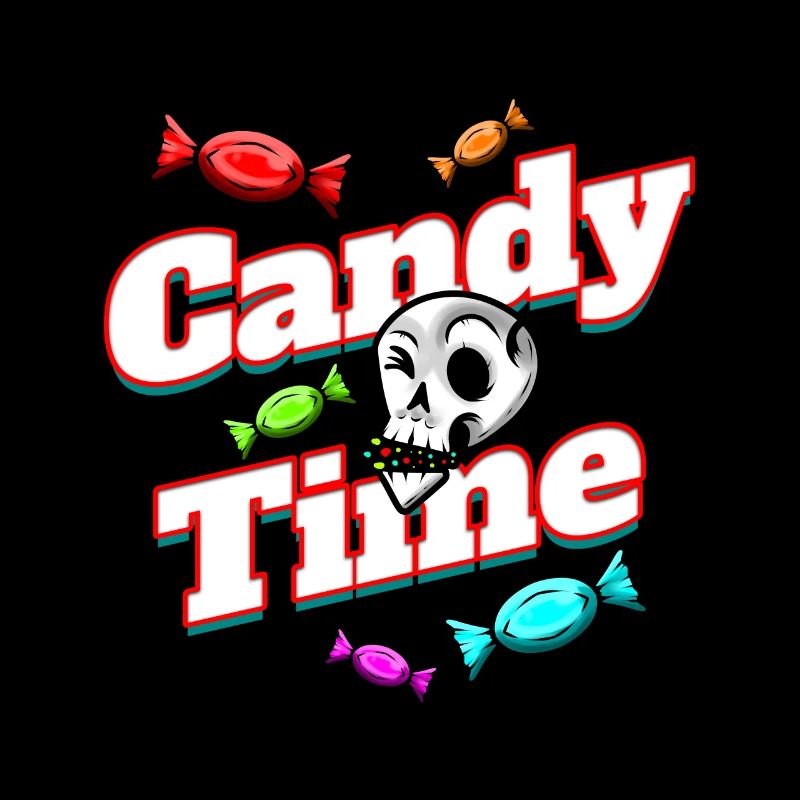 Trick Or Treat Candy Time Sweets And Fun On