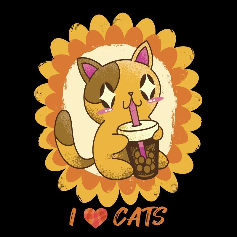 Tournesol avec chat mignon Amour Chat Bengale