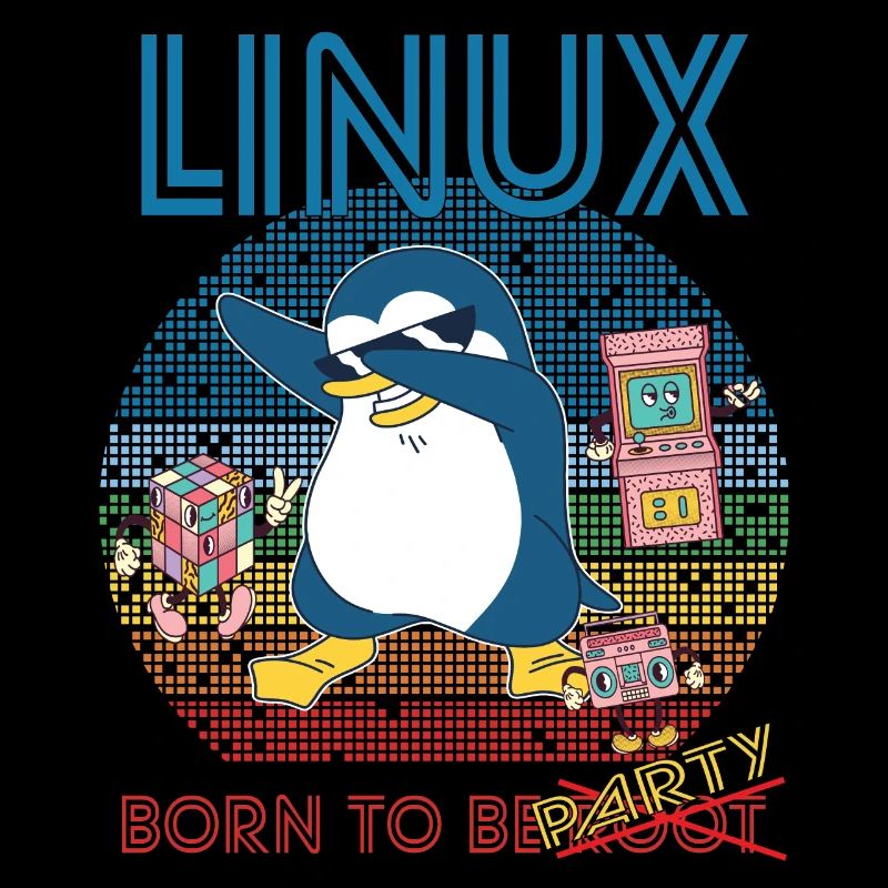 Retro Gamer Linux Born To Be Root Geek Admin Pengu