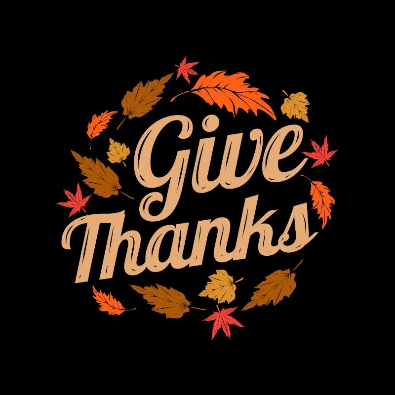 Les feuilles brunes remercient l’automne Thanksgiving