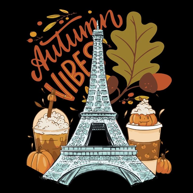 Tour Eiffel Autumn Vibes Automne à Paris Français