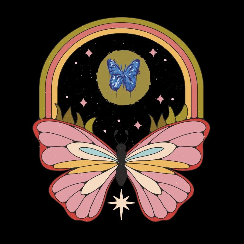 Rétro Papillon Galaxy Papillons Automne L