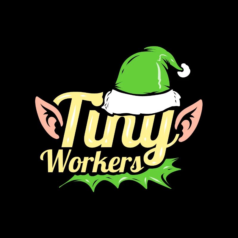 The Little Elfes Are Tiny Workers For Christmas