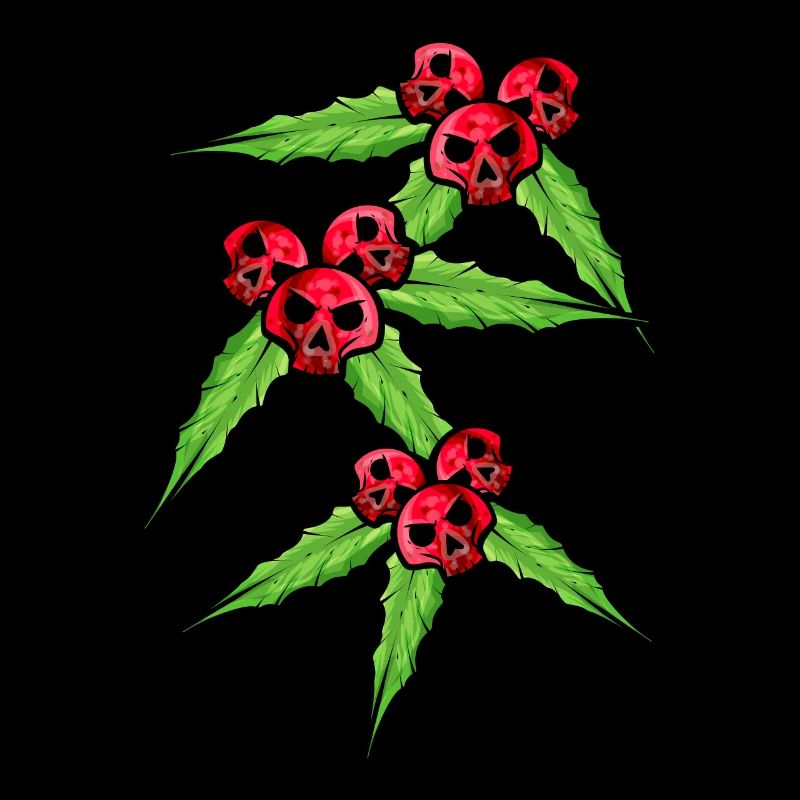 Gui avec crâne mistleberries pour un noir