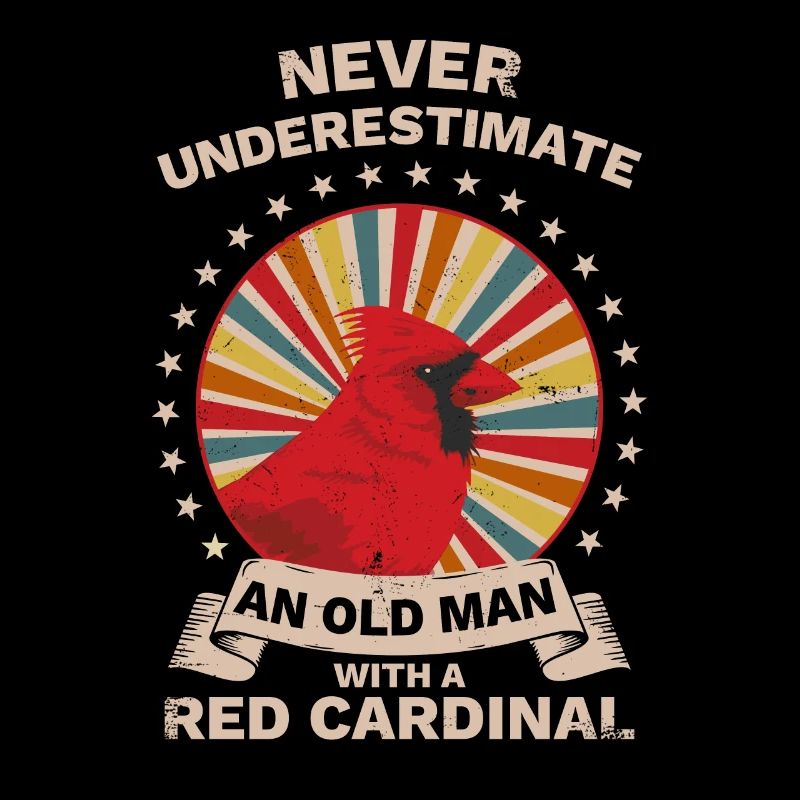 Roter Kardinal Rotkardinal Retro Vintage Cardinal