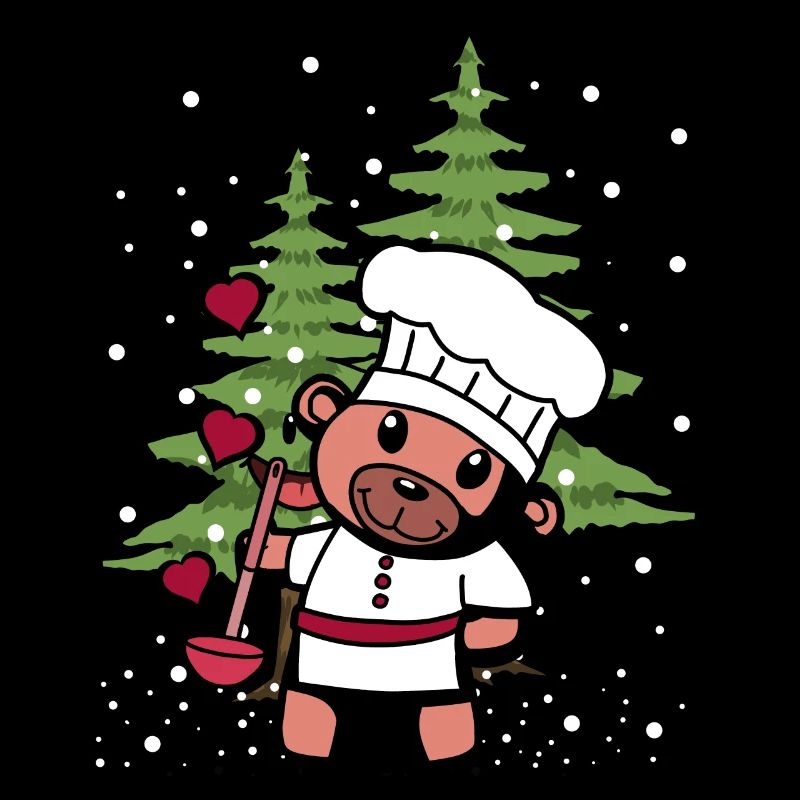 Chef amateur Teddy Kitchen Cadeau de Noël Chef