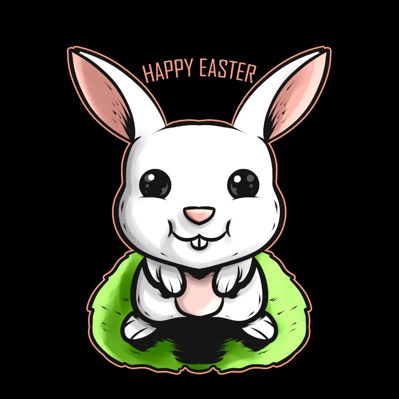 Happy Easter Rabbit On Easter