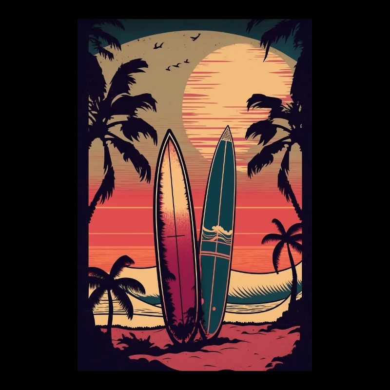 Retro Style Surfing