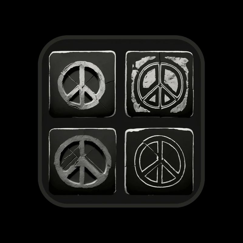 Peace Symbol Square