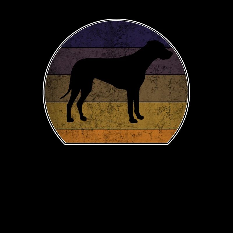 Retro Rhodesian Ridgeback Sonnenuntergang