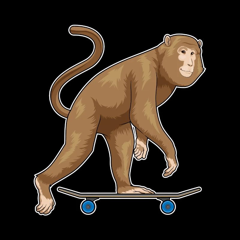 Monkey Skater Skateboard