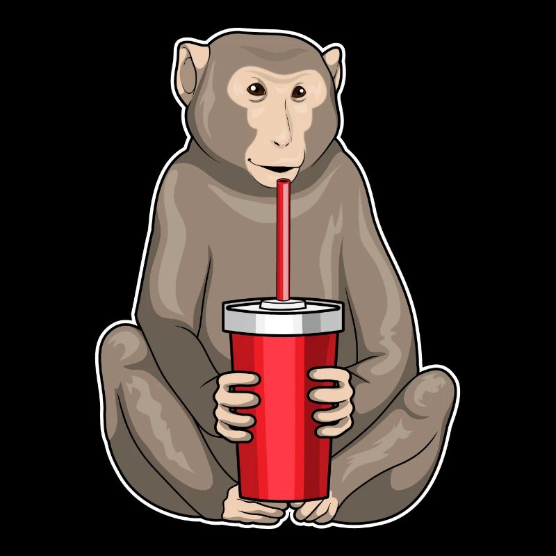 Affe Trinkbecher