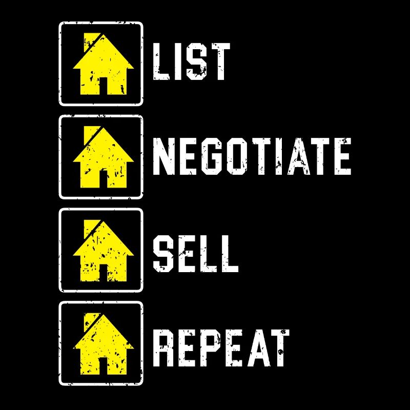 Liste Négocier Vendre Répéter Agent Agent immobilier